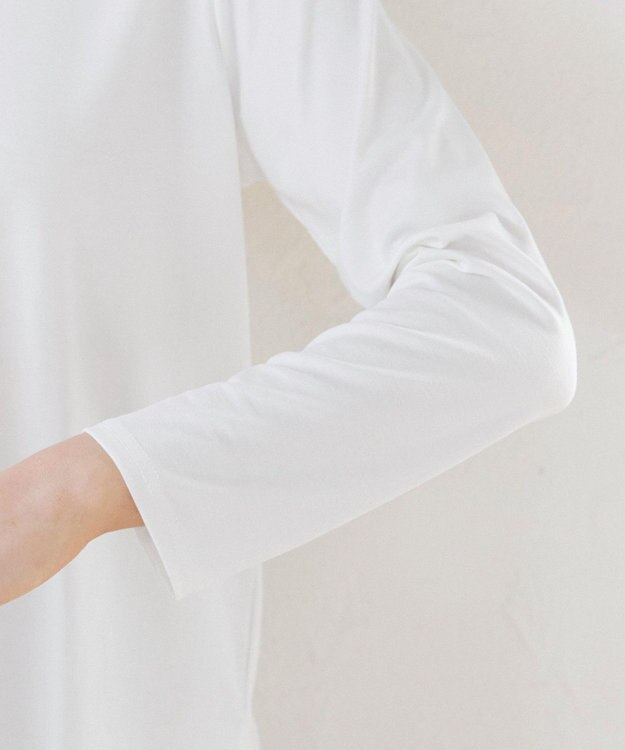 Tiaclasse 【安田美沙子さん着用・選べる裾】 レイヤードヘムカットソーTシャツ オフホワイト