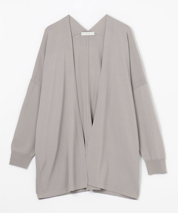 ANY L 【接触冷感/UVケア/アンチピリング】ニットカーディガン グレー