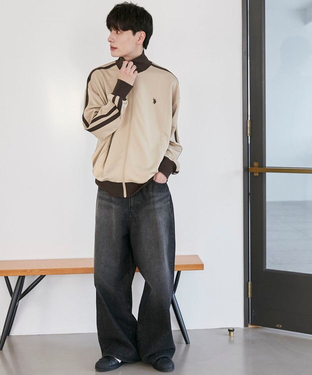 WEGO 【ユニセックス着用ITEM/追加カラー】U.S. POLO ASSN.ライントラックジャケット ベージュ