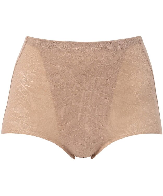 Wing 補整ショーツ ほどよいおなか押さえ まるみのあるヒップライン ここちよいフィット感 【Pパンツ レースシェイプショーツ】 はきこみ丈ふかめ KJ4250 ウイング／ワコール シナモンブラウン