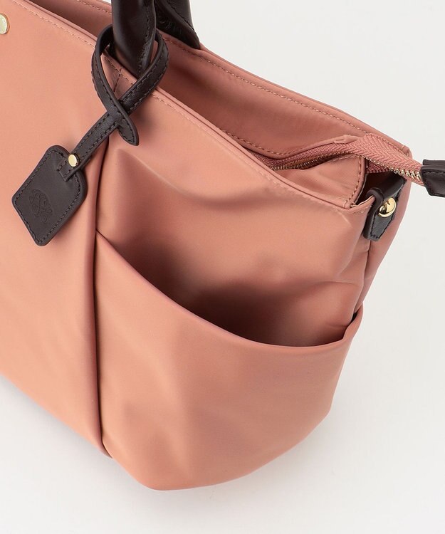 J.PRESS LADIES 【WEB限定カラーあり・A4サイズ収納可】 ナイロン トート バッグ ピンク系
