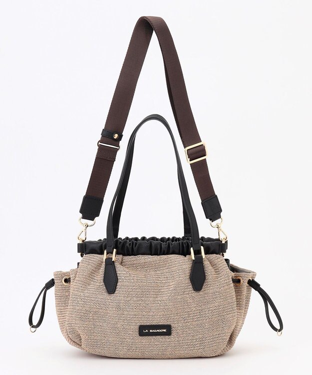 LA BAGAGERIE シャーリング2WAYサマーバッグ　mini グレージュ
