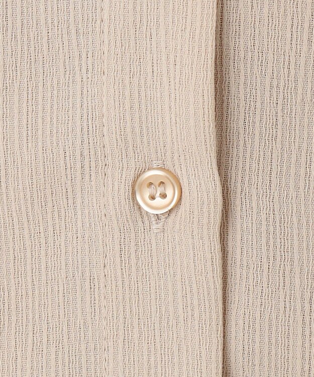 SHARE PARK LADIES 【2WAY】オーバーサイズ楊柳シャツ ライトグレー系