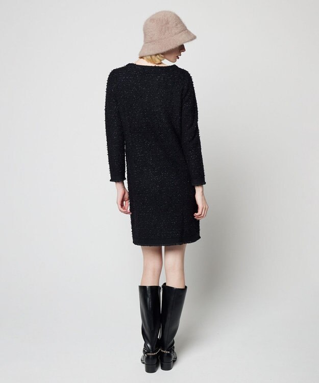 TOCCA 【洗える！】UNSNARL TWEED ドレス ブラック系