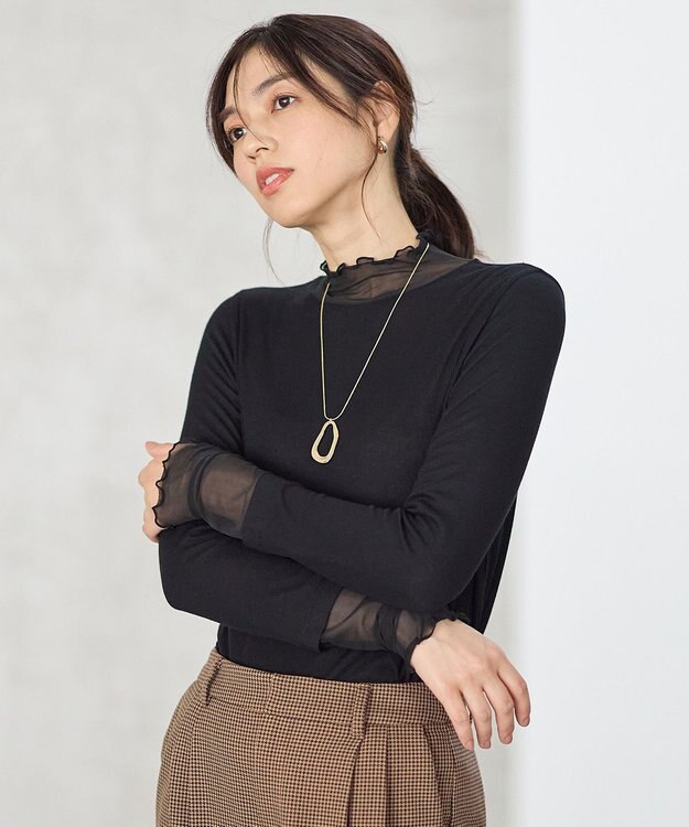 ANY L 【新色追加】シアーコンビタートル ブラック