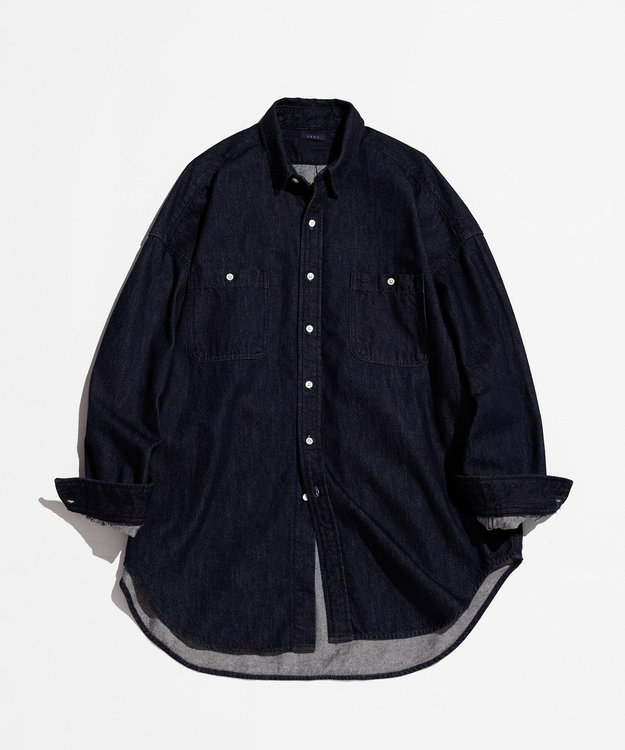 LENO DOUBLE POCKETS SHIRTS《UNISEX》デニムシャツ INDIGO