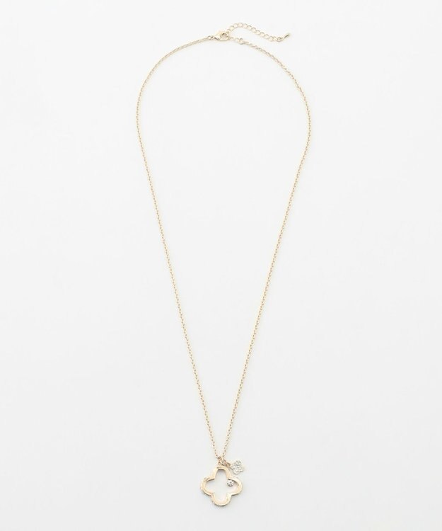 組曲 フラワーペンダントネックレス ライトゴールド系