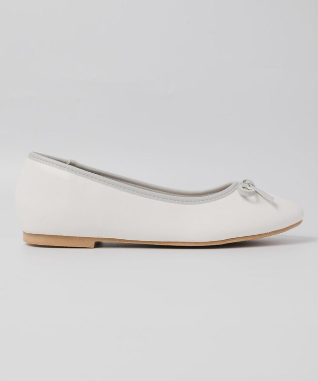 BONTRE 【PRECIEUX JOUET/プレシュウジュエ】ラウンドトゥバレエシューズ ホワイト