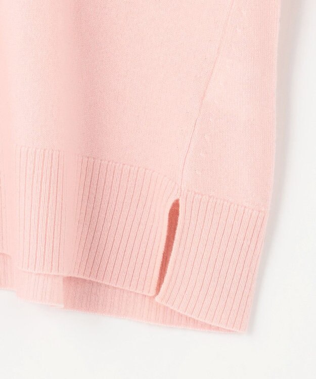 J.PRESS LADIES L 【洗える】CASHMERE BLEND Vネック プルオーバーニット ピンク系