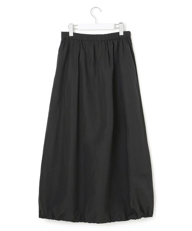 ICB L エステルメモリータフタ バルーンスカート ブラック系