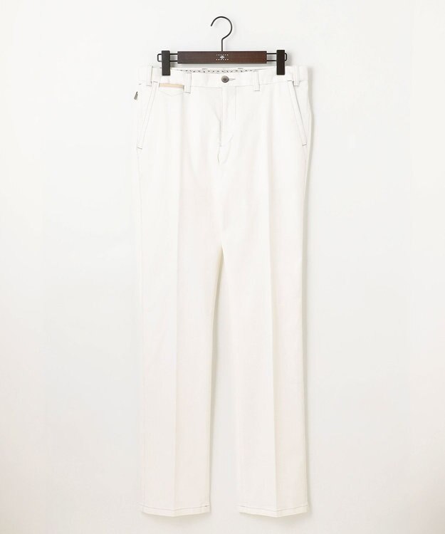 JOSEPH ABBOUD 【ウエストも伸びる！・新色追加】オーガニックストレッチパンツ ホワイト系