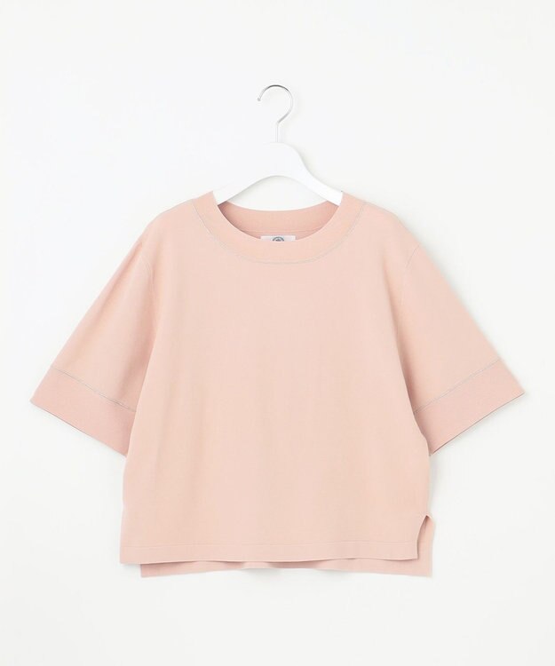 J.PRESS LADIES S 【洗える】RAYON ELITE STRETCH ニットT ピンク系