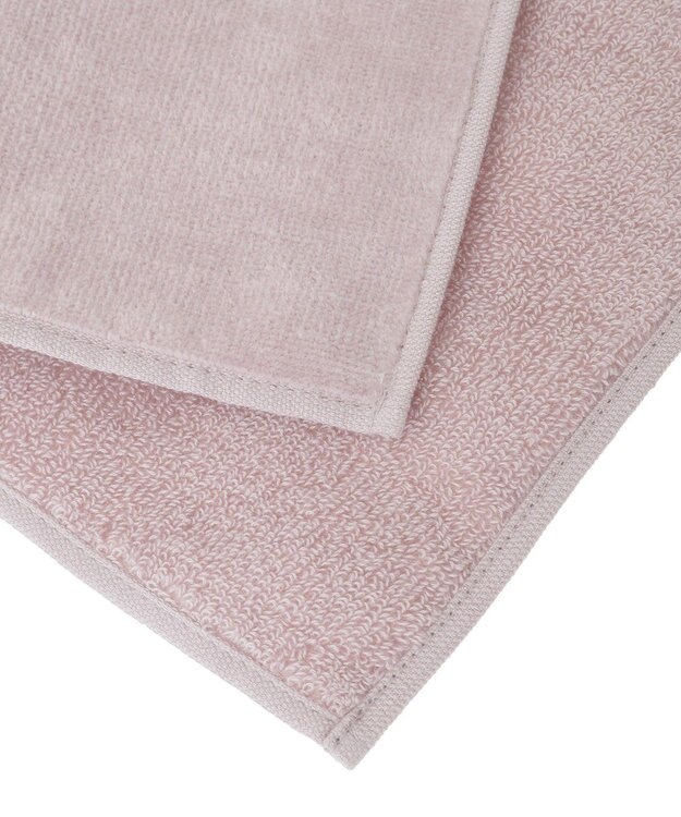 Maison de FLEUR バイカラーリボンタオルハンカチ Pink