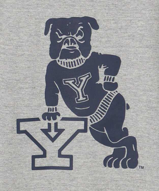 J.PRESS YORK STREET 【UNISEX】YALE × J.PRESS YORK STREET コラボTシャツ ライトグレー系