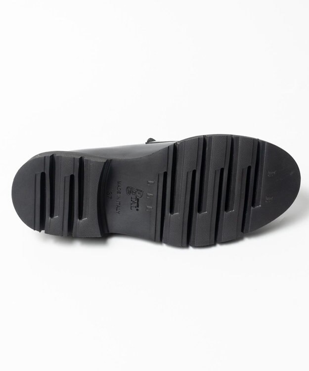 BONTRE 【LucaGrossi/ルカグロッシ】タンクソールコインローファー ブラック