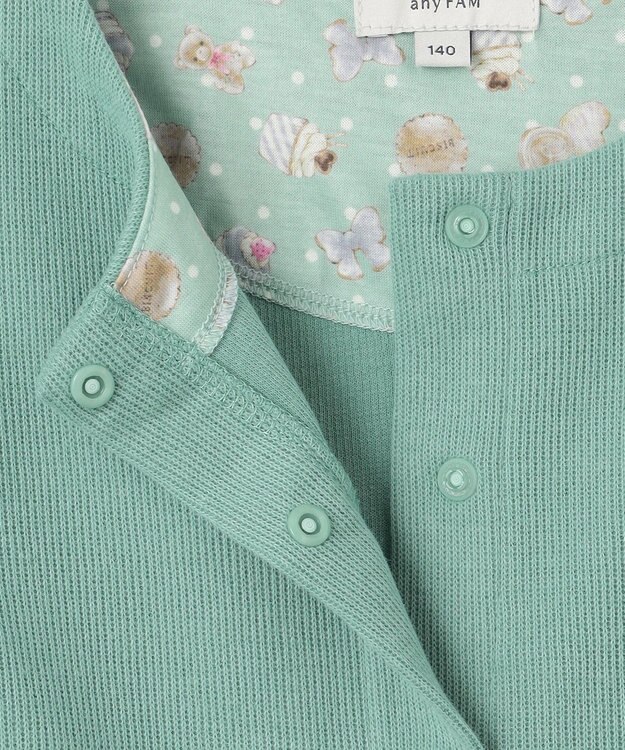 ANY KIDS スイーツ スナップボタン カーディガン ミント
