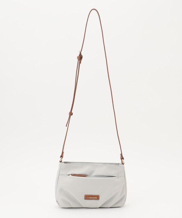 LA BAGAGERIE ポリエステルキャンバス　タックポシェット アイボリー