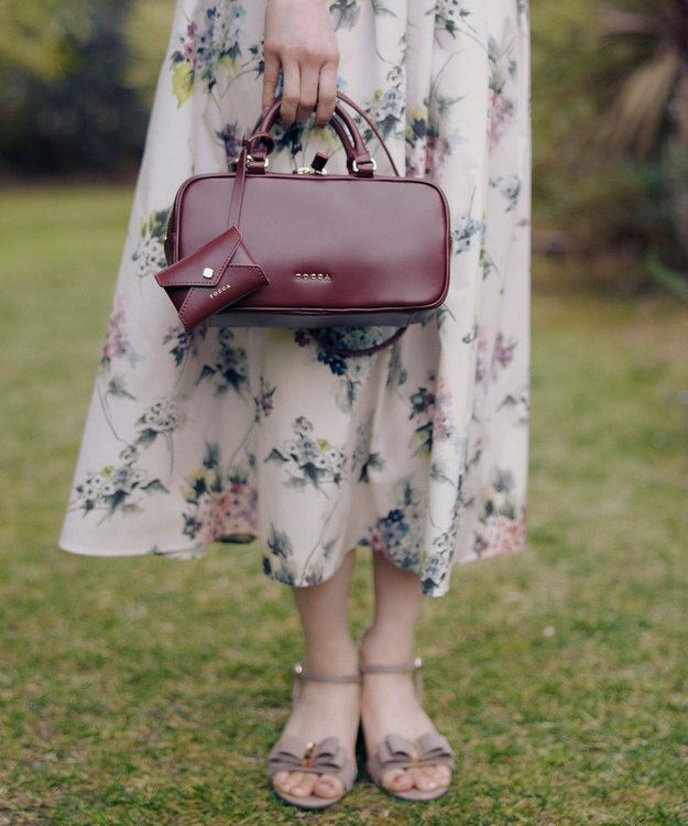 TOCCA CLAVIER LEATHER BOSTON BAG ボストンバッグ【古畑星夏さん着用】 ボルドー系