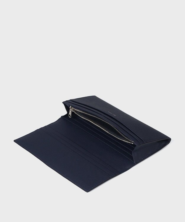 Paul Smith メタルクロップドロゴ 長財布 ネイビー