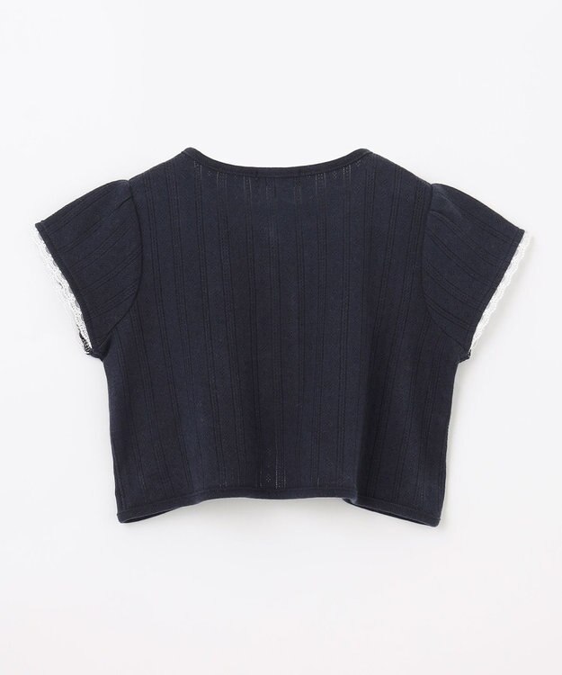 ANY KIDS 半袖 ボレロ ネイビー