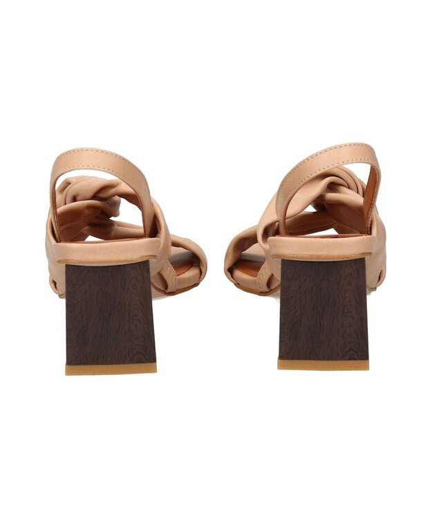 INTER-CHAUSSURES 【ANGEL ALARCON】スクエアトウクロスベルトサンダル ベージュ