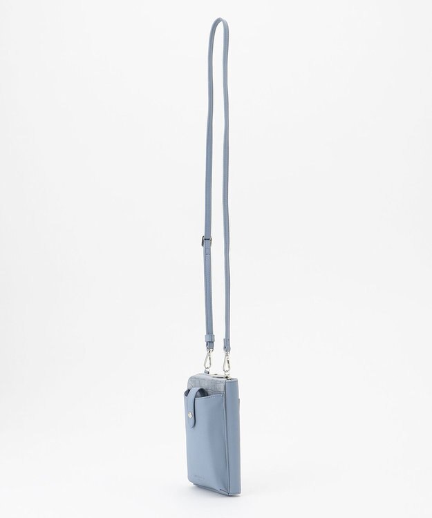 LA BAGAGERIE 【MONICA】バイカラー スマホショルダー ブルー