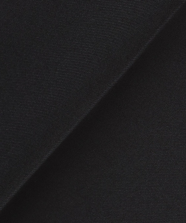 ICB 【洗える】 トリアセボディシェルピーチ ワイドパンツ ブラック系