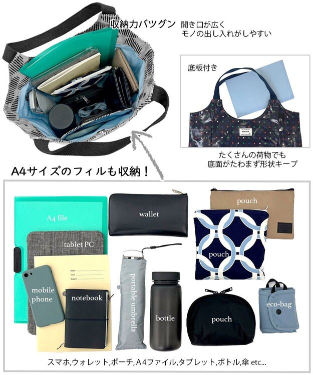 ROOTOTE 1022【肩掛け】EU.ラウンド.ラミネート-P 01：ノバナ