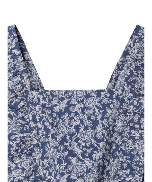 earth music&ecology 隠れウサギ柄ビスチェ Navy