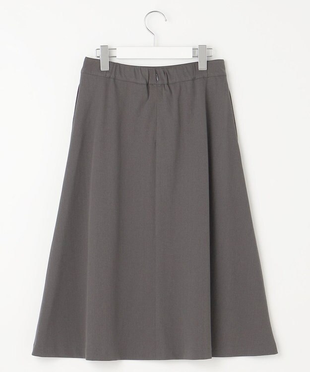 J.PRESS LADIES L 【洗える・セットアップ対応】Tricot フレア スカート スレート系