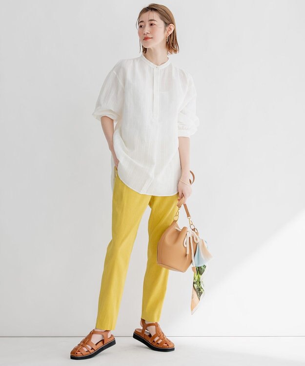 23区 【CLASSY.6月号掲載】ロープバケツ バッグ キャメル系