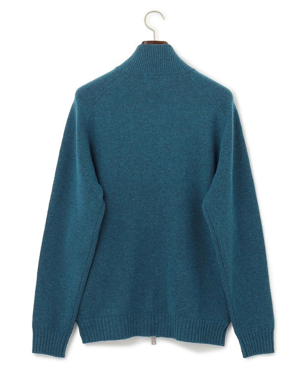 J.PRESS MEN 【WEB限定】畔編み フルジップカーディガン グリーン系