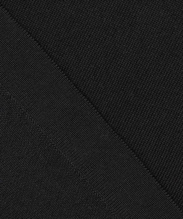 自由区 【カタログ掲載・洗える】フリンジディテールノースリーブ カットソー ブラック