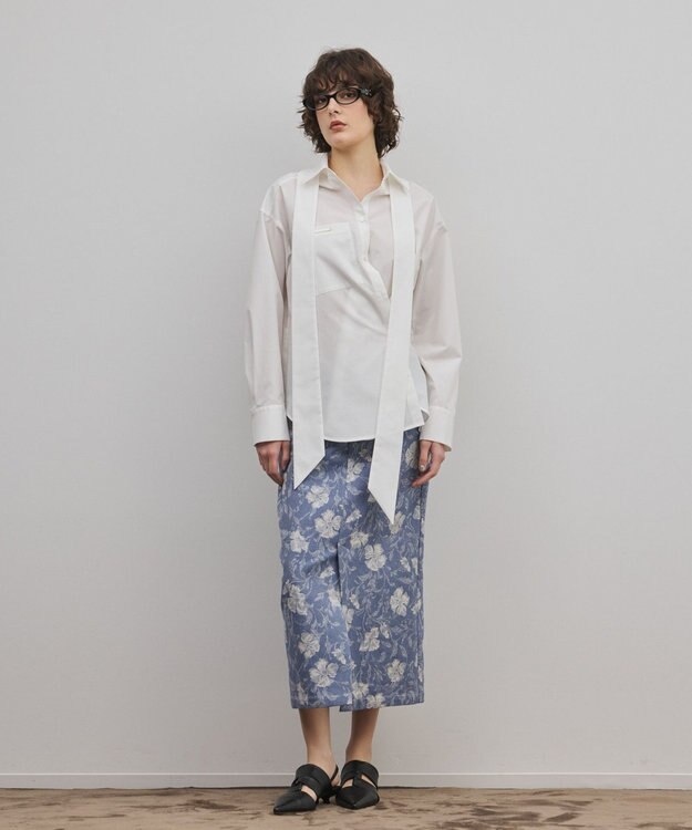 GRACE CONTINENTAL ボウタイマルチwayシャツ ホワイト