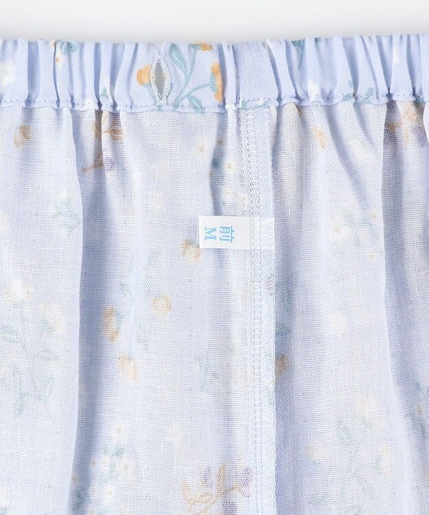 Wing パジャマ 綿100%(本体) 二重ガーゼ 長袖 長ズボン レディース EP7047 ウイング／ワコール サックス