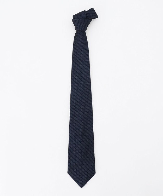 J.PRESS MEN 【KUSKA×J.PRESS ALL HANDMADE GRENADINE COLLECTION】ダークネイビー無地 ネクタイ ネイビー系