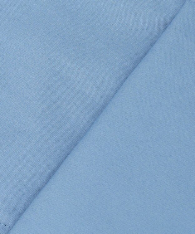 uncrave コットンクロスプレーン ペプラムジレブラウス サックス