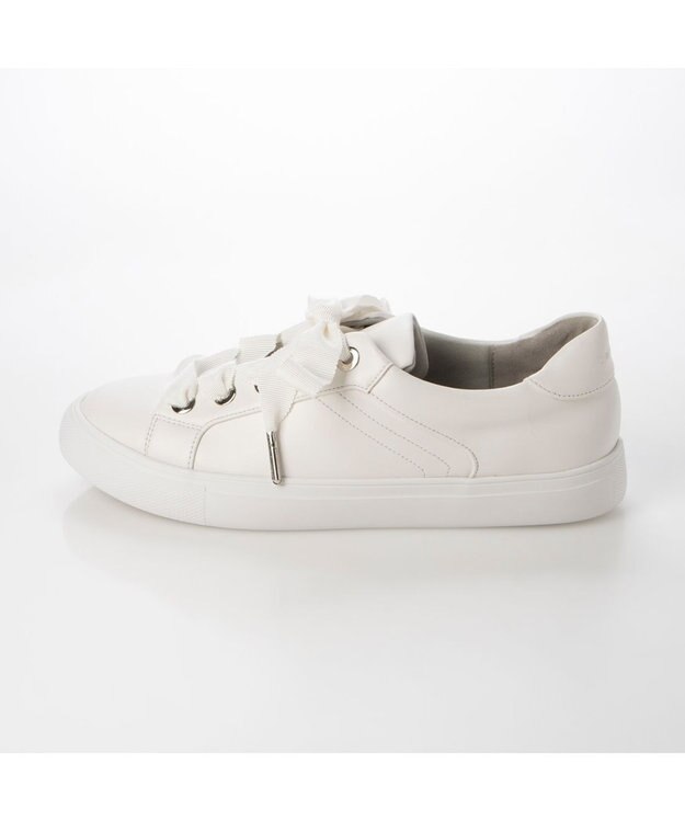 MODE ET JACOMO <carino>【レイン対応】【軽量】リボンスニーカー ホワイト