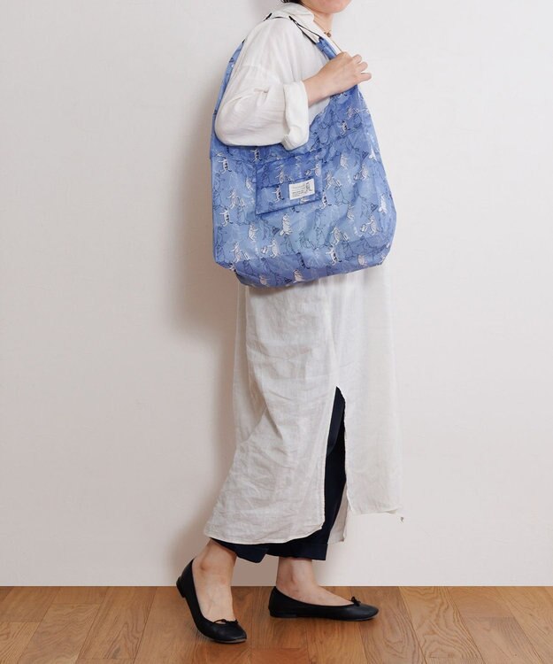 ACE BAGS & LUGGAGE 【折り畳み】 HAyU × ace. マルシェバッグ エコバッグ 猫柄 23L 17871 行進A