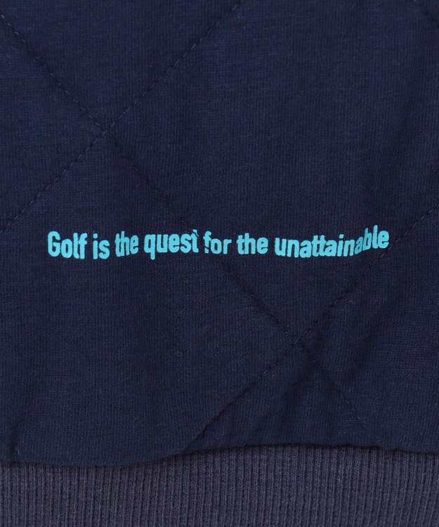 PW CIRCULUS 【裏地付き/防寒】【WOMEN】キルティングスエットプルオーバー ネイビー系