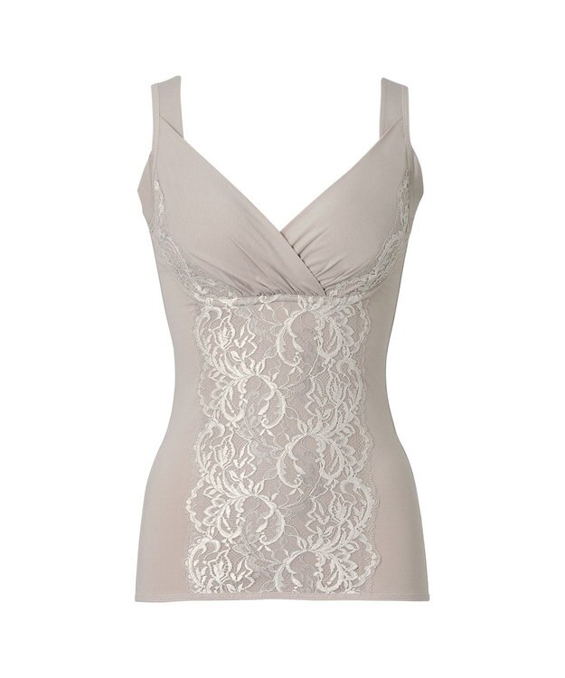 BRADELIS New York 【BRADELIS NewYork peace】綿混トリプルキャッチFITブラキャミ23 ブラデリス 補正下着 シェイパー パールグレージュ