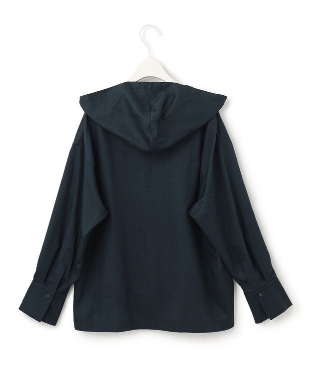 ICB 【洗える】コットンサテン プルオーバーブラウス パイングリーン系