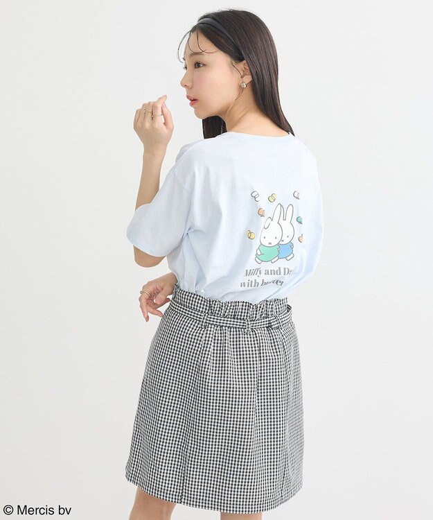 earth music&ecology ｍｉｆｆｙ／ｅａｒｔｈ　ミッフィーフレンズレギュラーＴ Light Blue