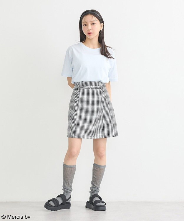 earth music&ecology ｍｉｆｆｙ／ｅａｒｔｈ　ミッフィーフレンズレギュラーＴ Light Blue