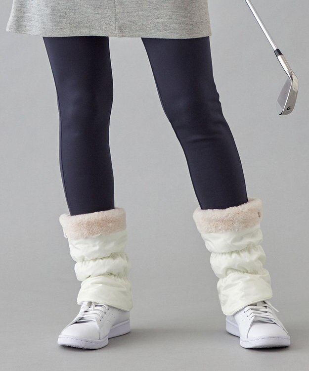 23区GOLF ショート丈が初登場！【WOMMEN】【撥水】ショート レッグウォーマー ホワイト系