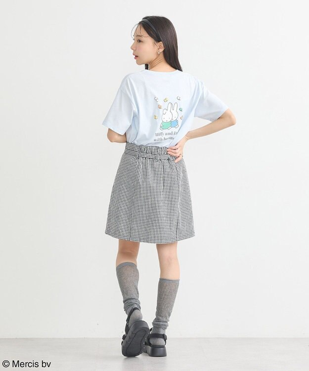 earth music&ecology ｍｉｆｆｙ／ｅａｒｔｈ　ミッフィーフレンズレギュラーＴ Light Blue
