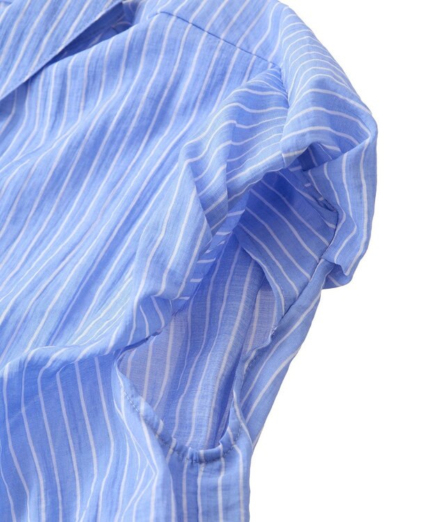 AMERICAN HOLIC バルーンスリーブドロストブラウス Stripe