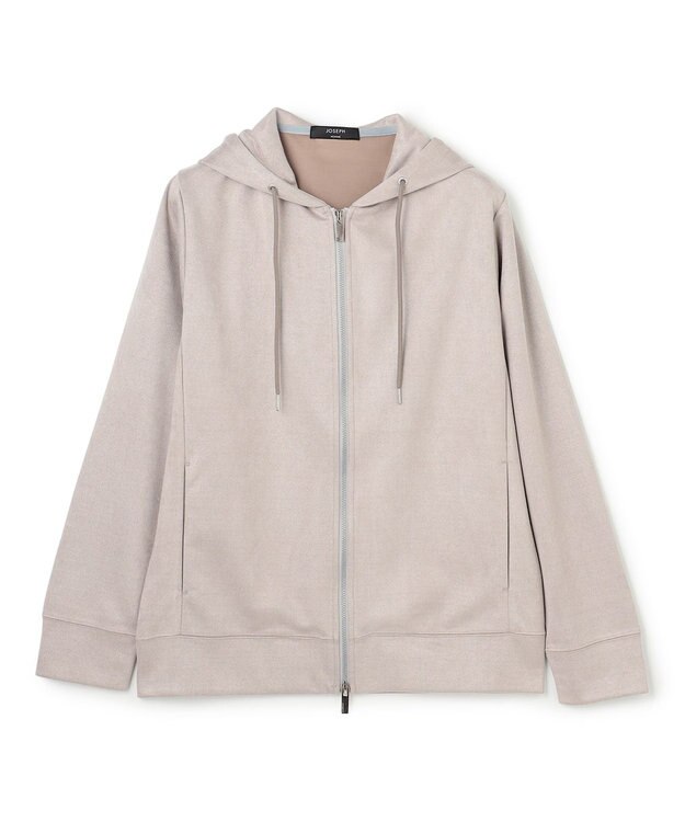 JOSEPH HOMME 【WEB・一部店舗限定  】レザーライクポンチ　ジップアップパーカー ベージュ系