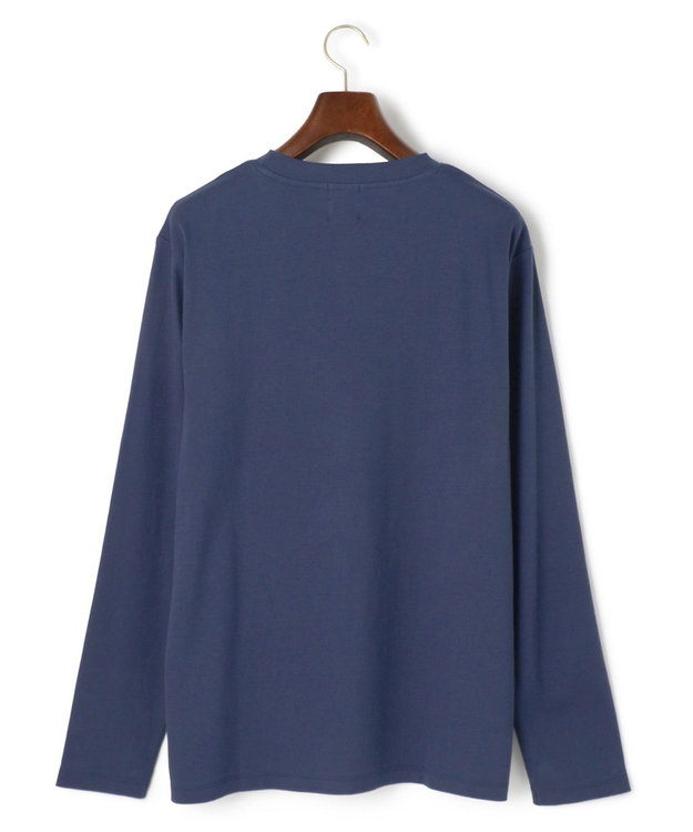 J.PRESS MEN 【KING SIZE】【ビジネス対応】リンクスシャドーチェック ロングスリーブTシャツ ブルー系