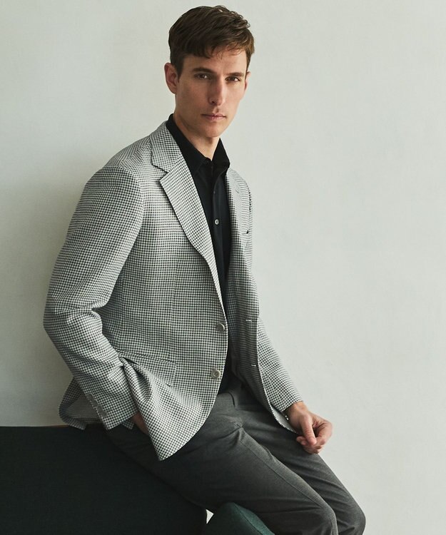 GOTAIRIKU 毎日の仕事着に【洗濯機可】テーラード DRESS BIZ ニットポロ ブラック系